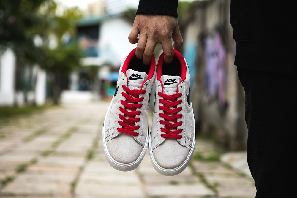 120真标半码 耐克 nike BLAZER LOW 果冻 冷灰砂赭男女子低帮休闲板鞋