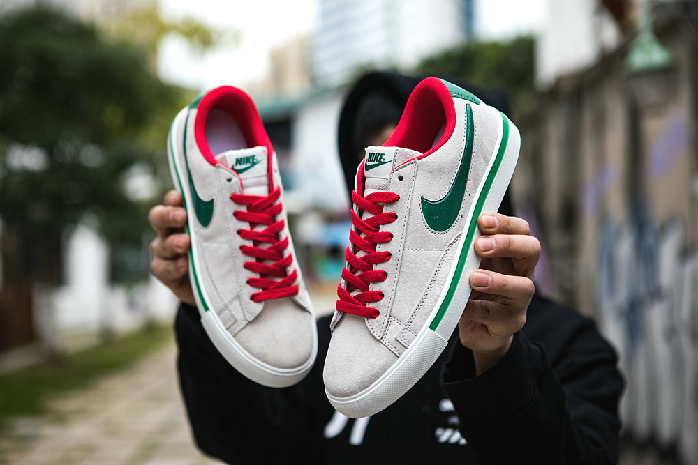 120真标半码 耐克 nike BLAZER LOW 果冻 冷灰砂赭男女子低帮休闲板鞋