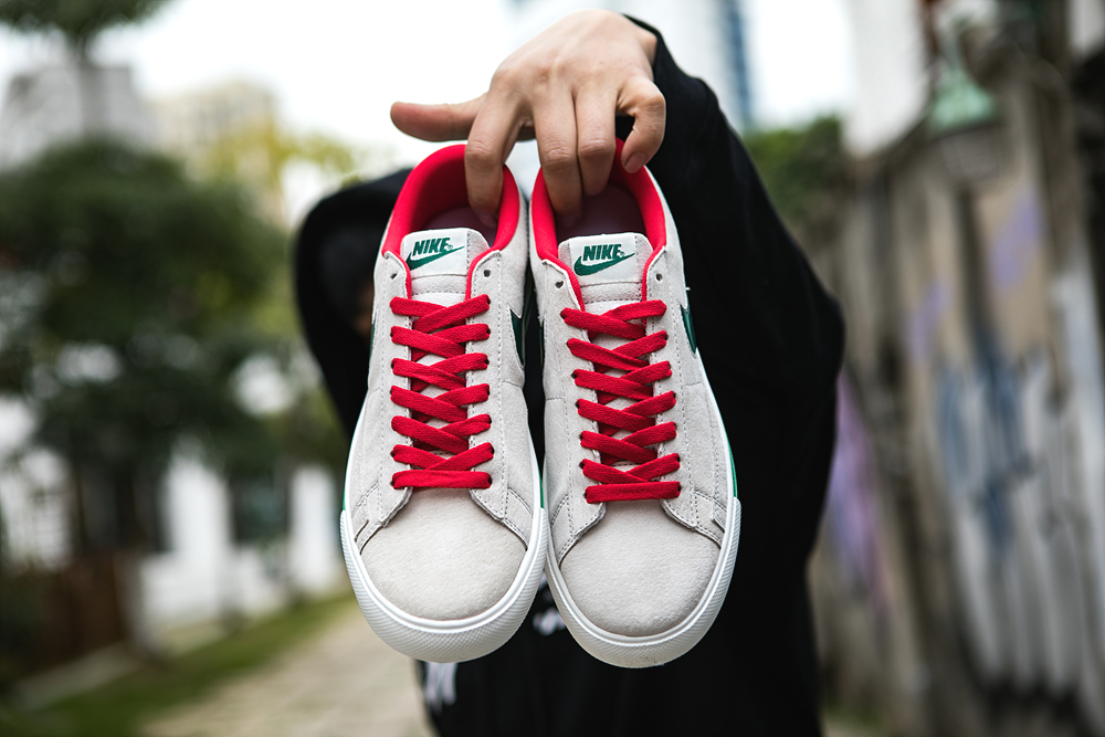 120真标半码 耐克 nike BLAZER LOW 果冻 冷灰砂赭男女子低帮休闲板鞋