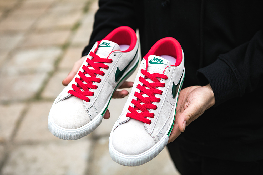 120真标半码 耐克 nike BLAZER LOW 果冻 冷灰砂赭男女子低帮休闲板鞋