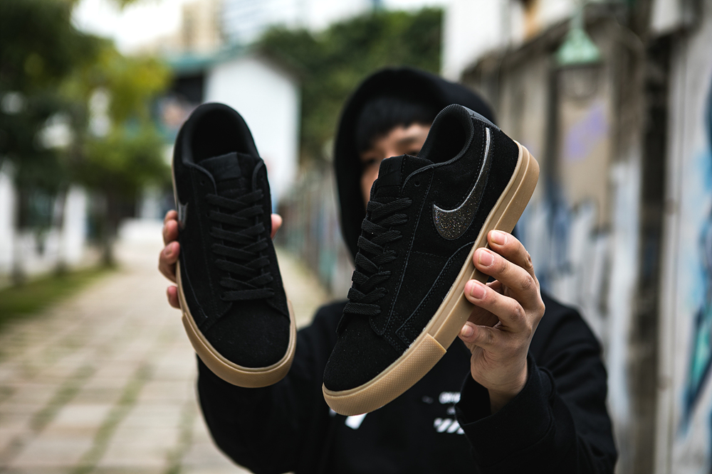 120真标半码 耐克 nike BLAZER LOW 果冻 冷灰砂赭男女子低帮休闲板鞋