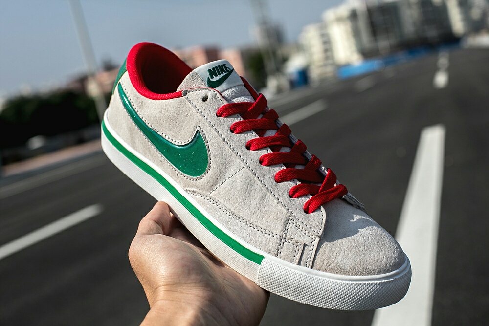 120真标半码 耐克 nike BLAZER LOW 果冻 冷灰砂赭男女子低帮休闲板鞋
