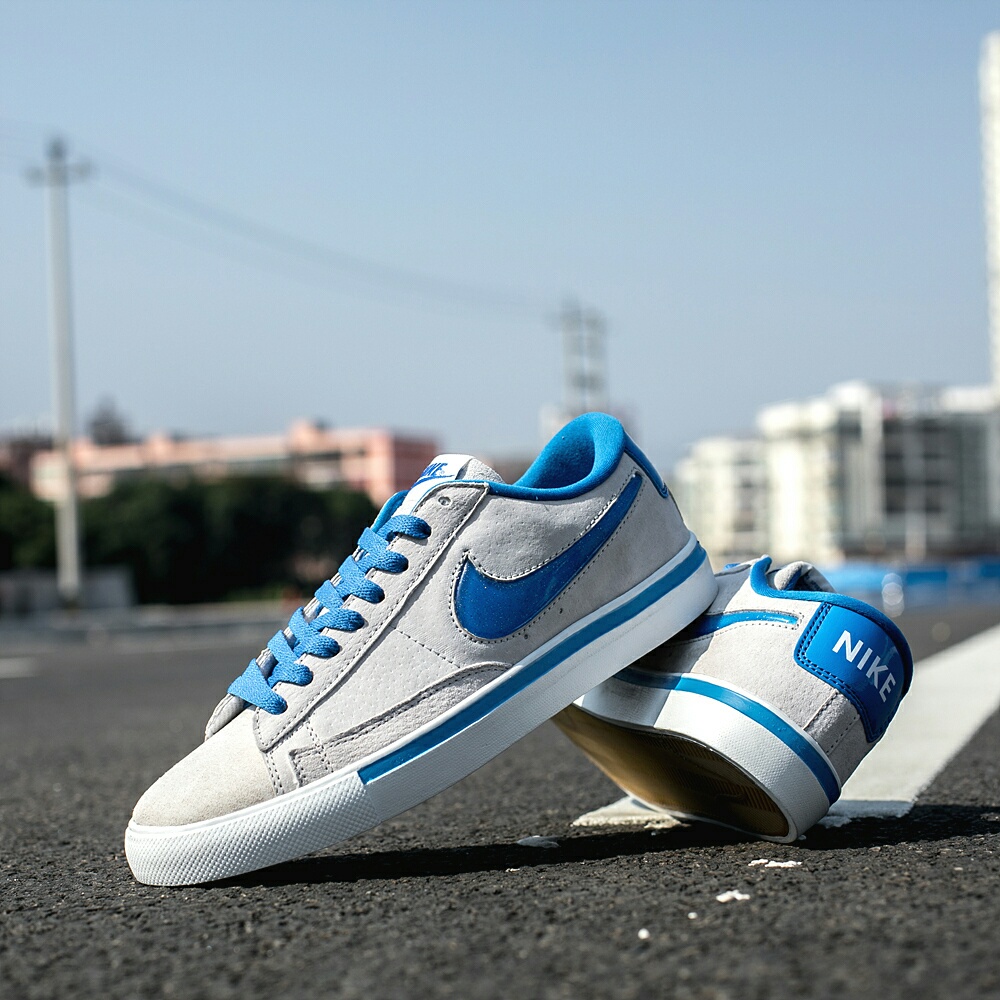 120真标半码 耐克 nike BLAZER LOW 果冻 冷灰砂赭男女子低帮休闲板鞋