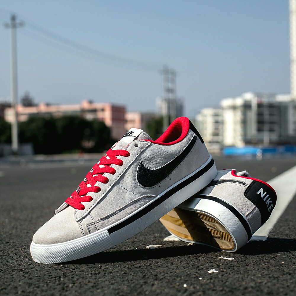 120真标半码 耐克 nike BLAZER LOW 果冻 冷灰砂赭男女子低帮休闲板鞋