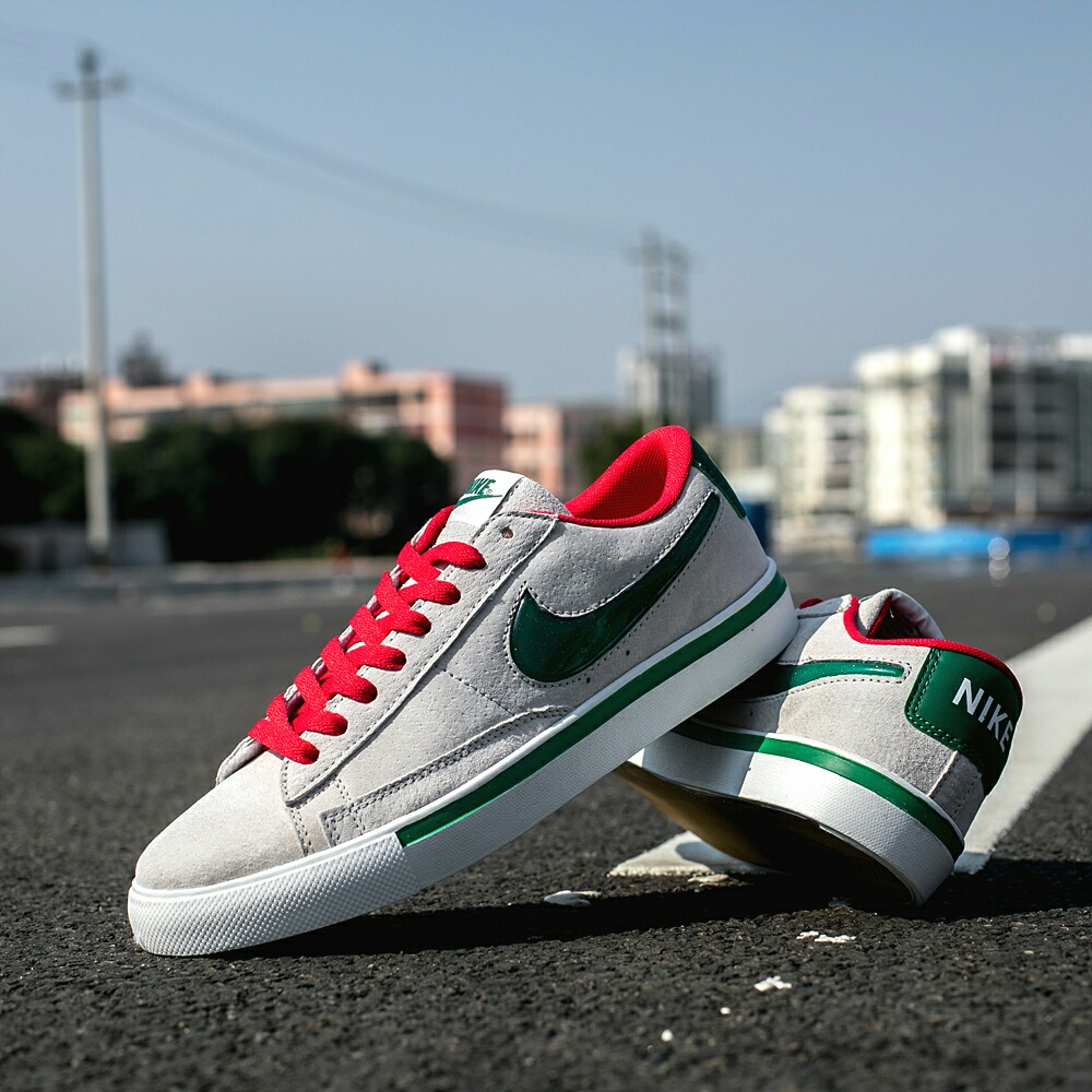 120真标半码 耐克 nike BLAZER LOW 果冻 冷灰砂赭男女子低帮休闲板鞋