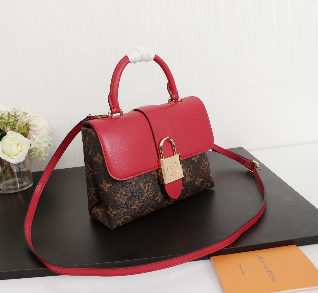 Louis Vuitton M43577 Monogram Red 23x17x8cm crossbody everyday