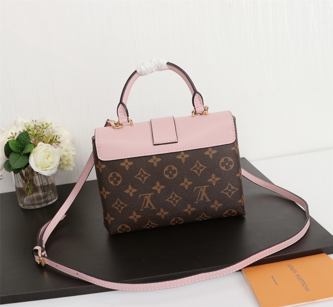 Louis Vuitton M43577 Monogram Pink 23 17 8cm crossbody everyday