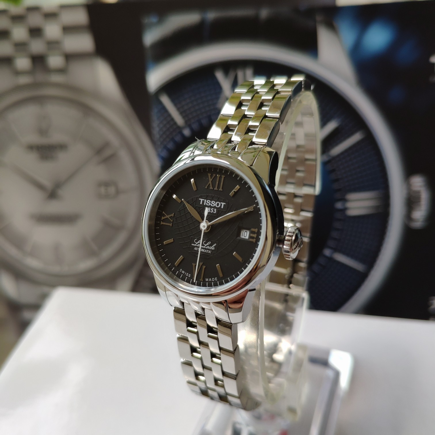 批💰配盒原厂正货，天梭T海报款自动机械情侣女表！女表mm表径，蓝宝石玻璃，原装瑞士Eta机芯，（非市面仿机芯）全套包装，支持验货，工厂保修。