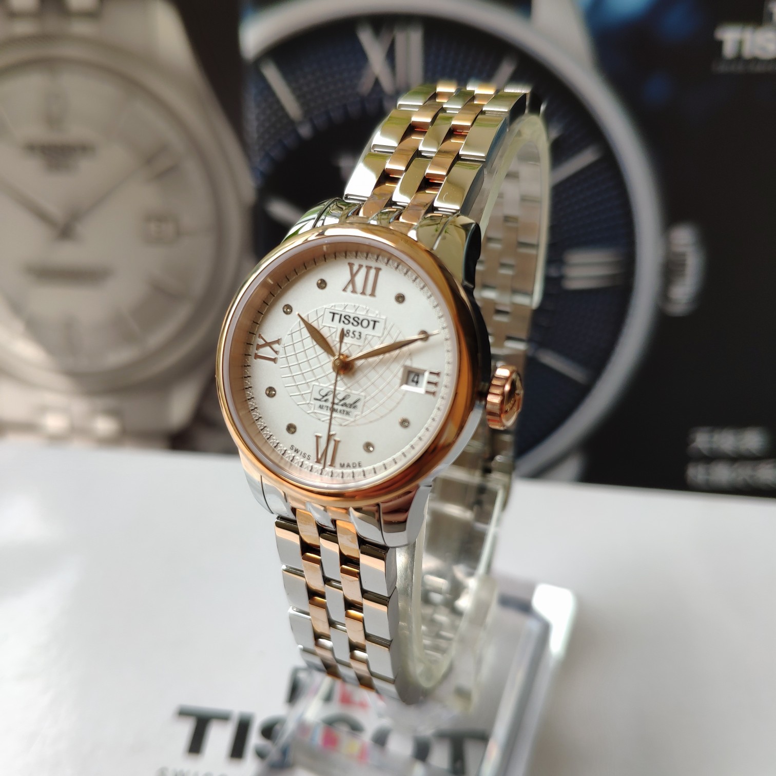 批💰配盒原厂正货，天梭T海报款自动机械情侣女表！女表mm表径，蓝宝石玻璃，原装瑞士Eta机芯，（非市面仿机芯）全套包装，支持验货，工厂保修。