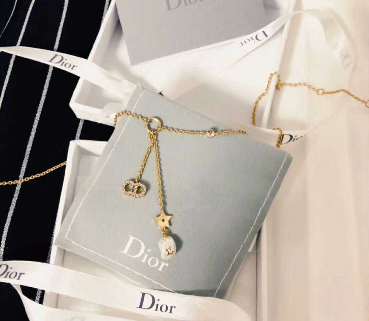 Dior Jewelry Necklaces & Pendants Yellow Brass Vintage