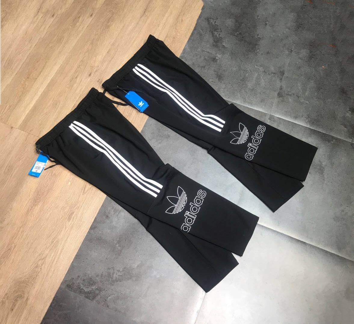 90 专柜款Adidas/阿迪达斯三叶草春季情侣款九分运动裤！！ adidas三叶草情侣款九分裤，上身效果超级好！