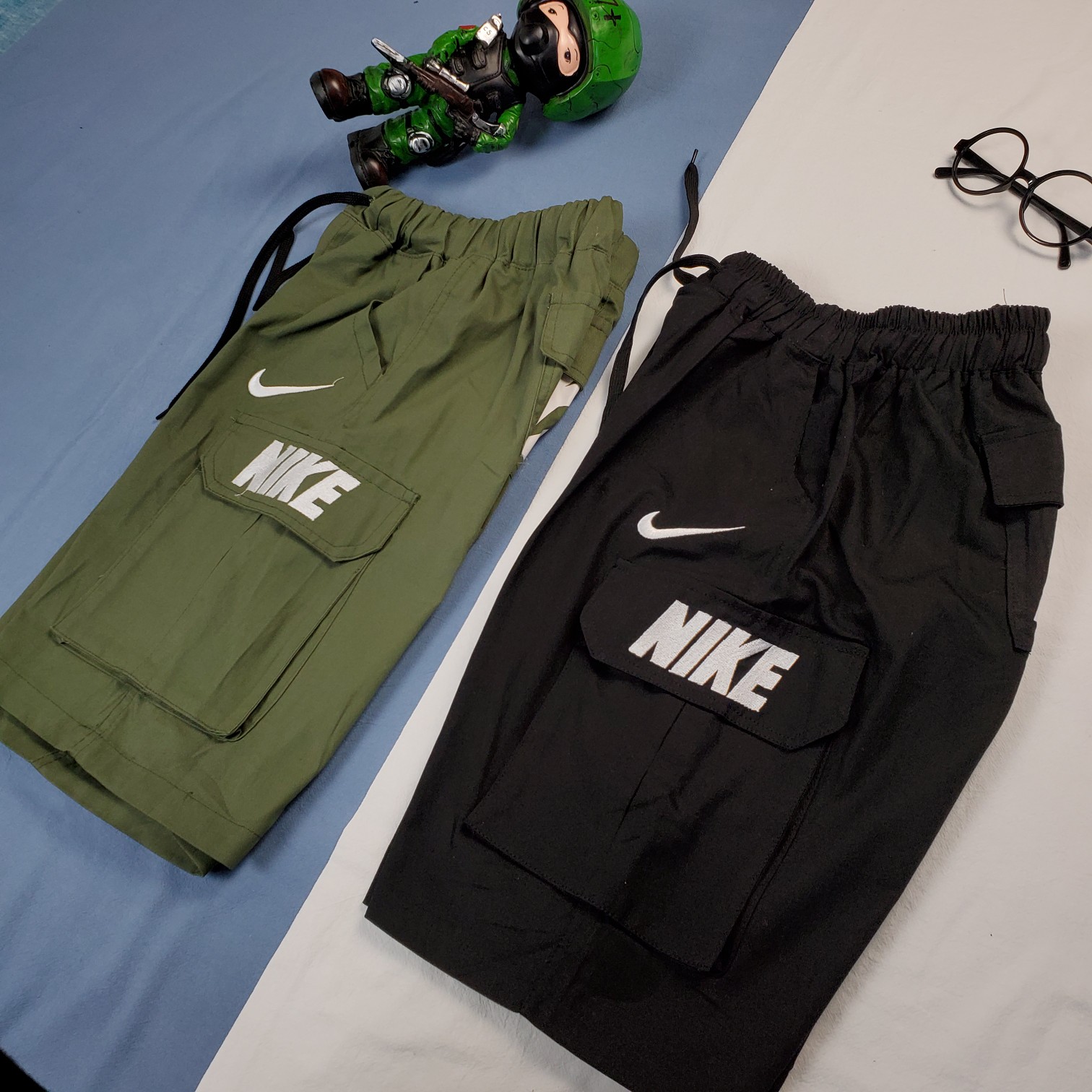 80 NIKE耐克海外代购刺绣机能风立体大口袋工装短裤，两侧立体大口袋，裤前刺绣LOGO设计