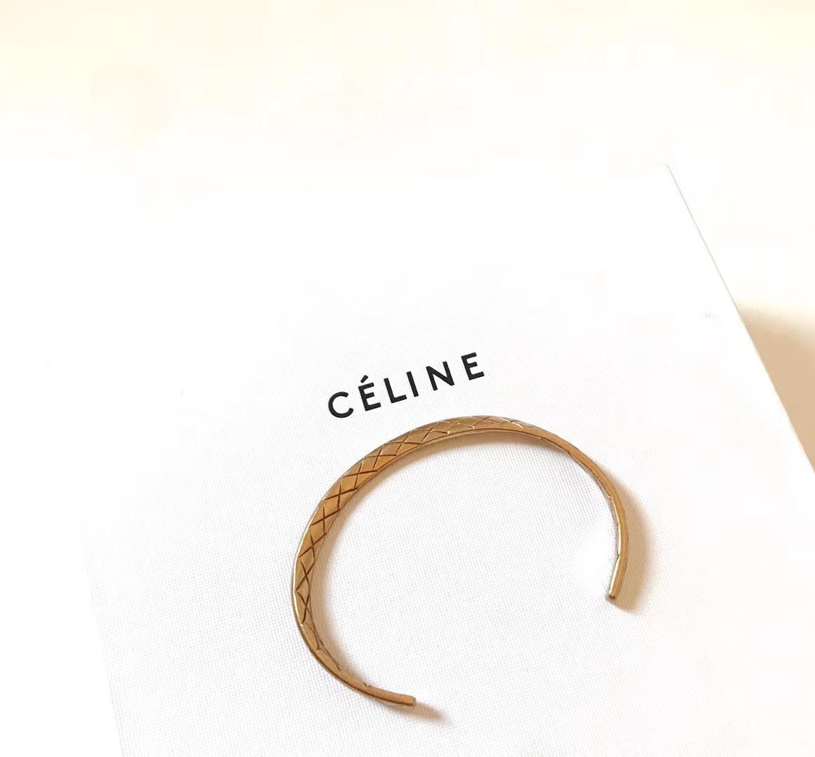 Celine Jewelry Bracelet Gold Vintage