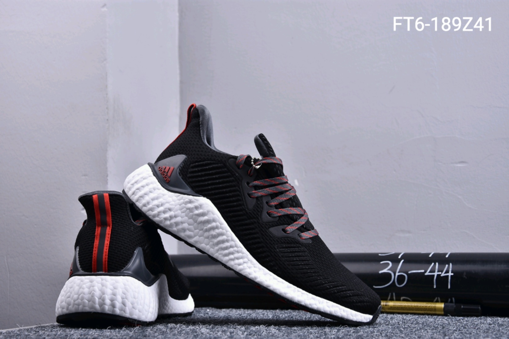 150！ Adidas Alphabounce beyond 阿尔法爆米花 配备「毒」家钢扣钥匙 官方水泥袋 防伪扣