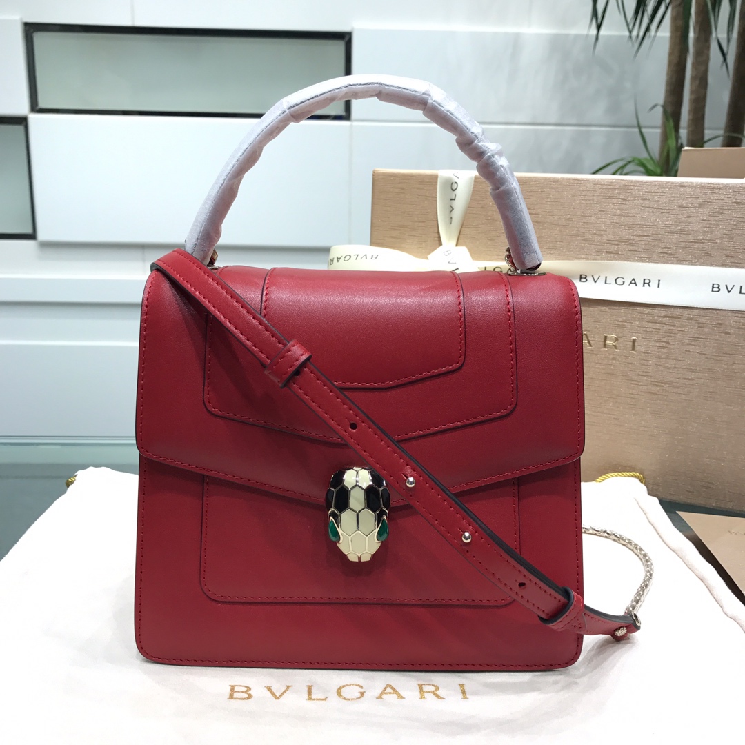 BVLGARI宝格丽进口原单牛皮原单品质三层手提包38329