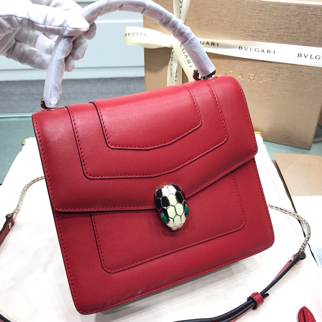 BVLGARI宝格丽进口原单牛皮原单品质三层手提包38329