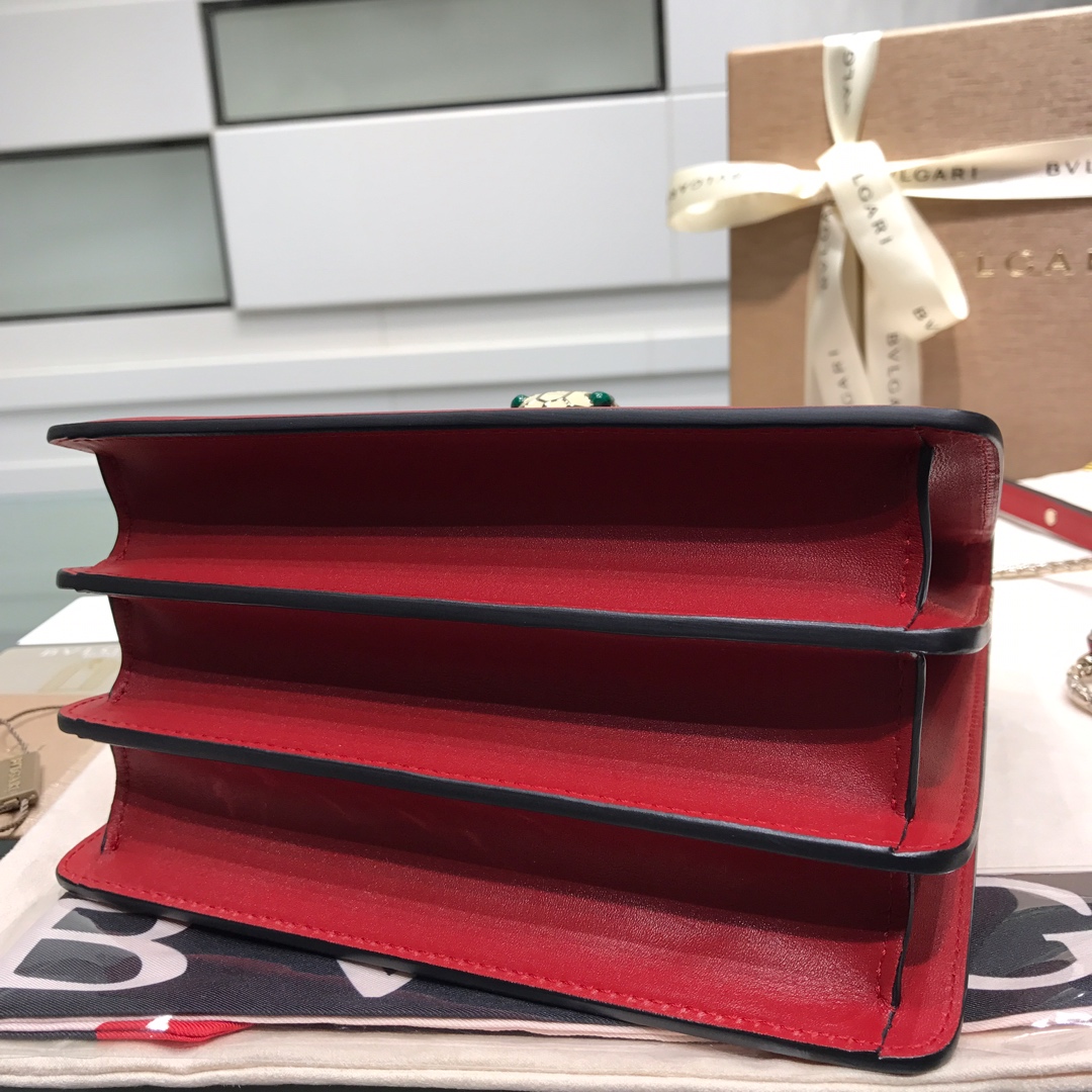 BVLGARI宝格丽进口原单牛皮原单品质三层手提包38329