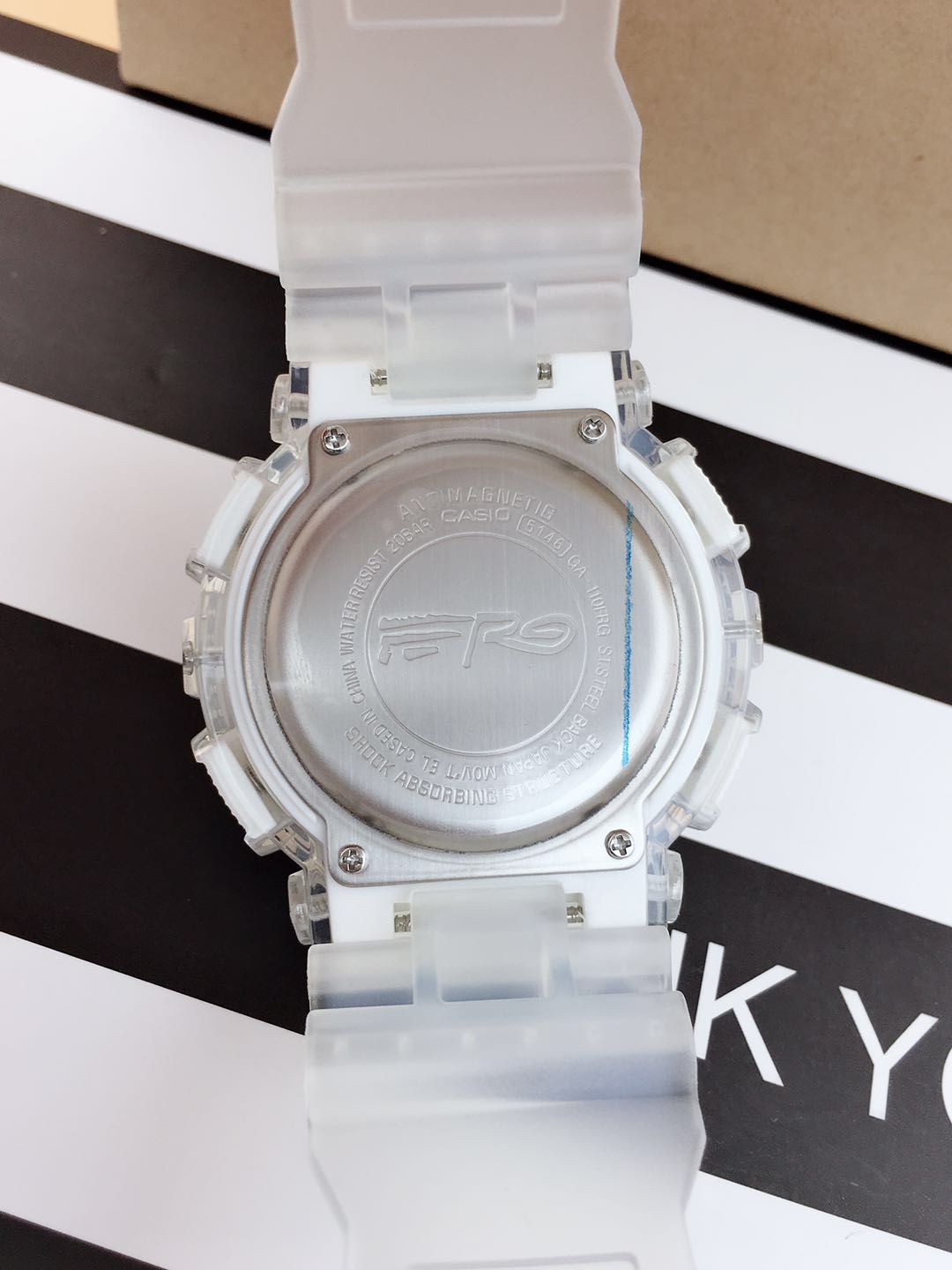 P55 卡西欧透明款 G-SHOCKx A$AP Ferg联名 GA-110FRG-7AJR 运动男表