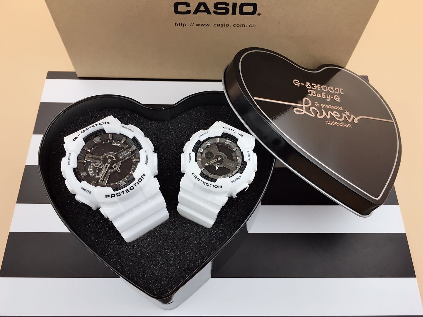 100 卡西欧情侣对表系列 G-SHOCK 与Baby-G的碰撞