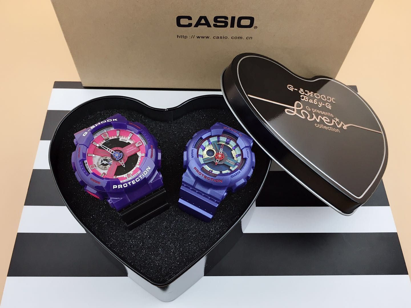 100 卡西欧情侣对表系列 G-SHOCK 与Baby-G的碰撞