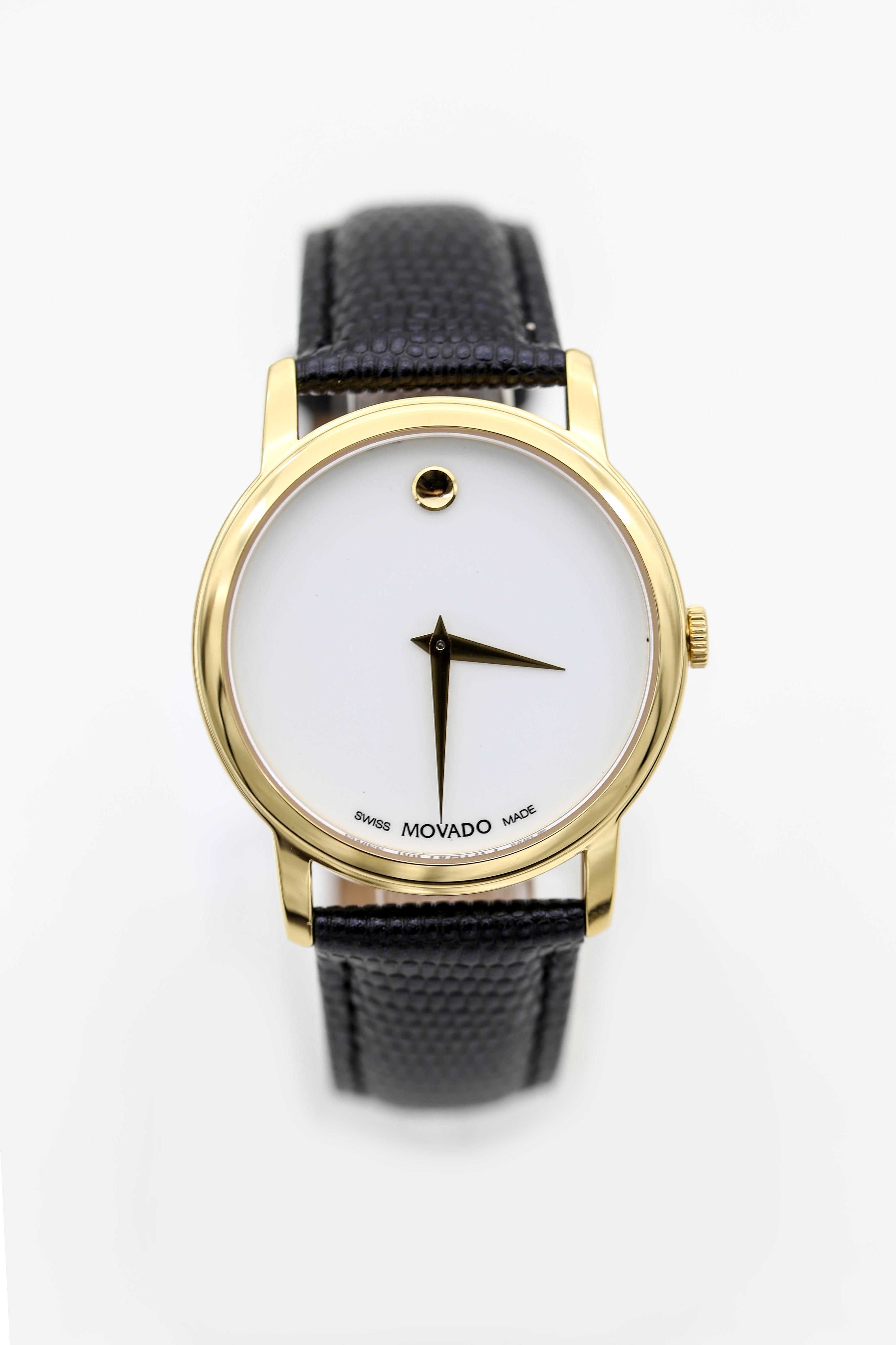 Movado Museum Series: Elegant Foreign Trade Stone-to-Face Belt Watches