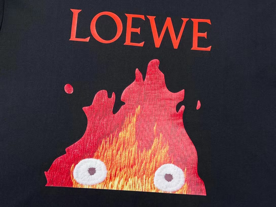 160 Loewe罗意威2023走秀联名款移动城堡男女同款短袖T恤