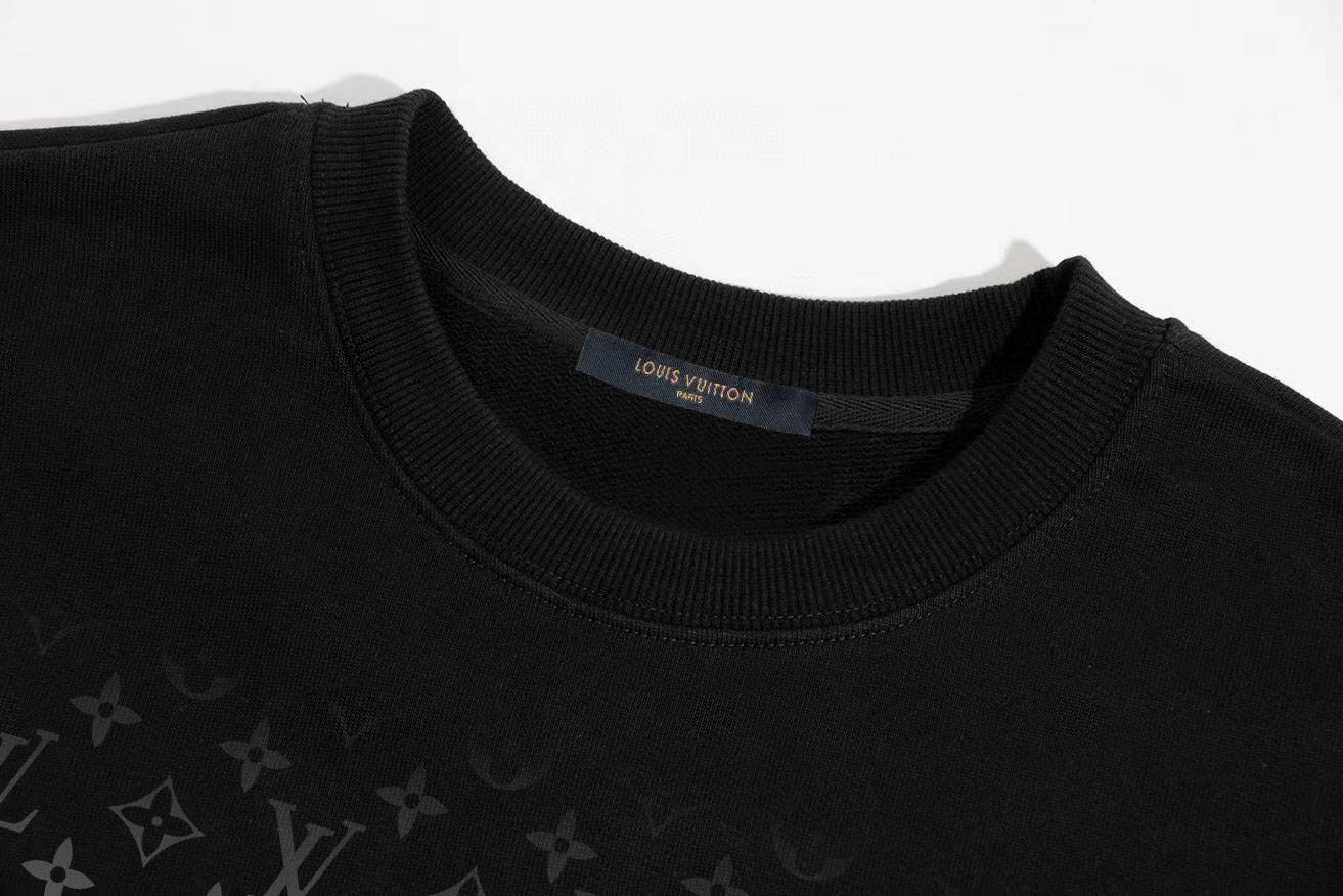 Louisweden 2023SS New Fall/Winter LVSE Monogram T-shirts: Stylish, High-End Collar Chains, Unisex, Original Fabric - 图片 5