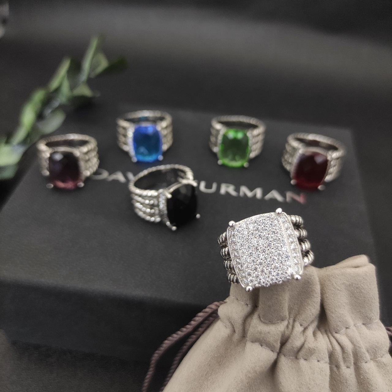 David Yurman Large Nail Ring with Drills, Size 6-9, Available in US Sizes - 图片 5