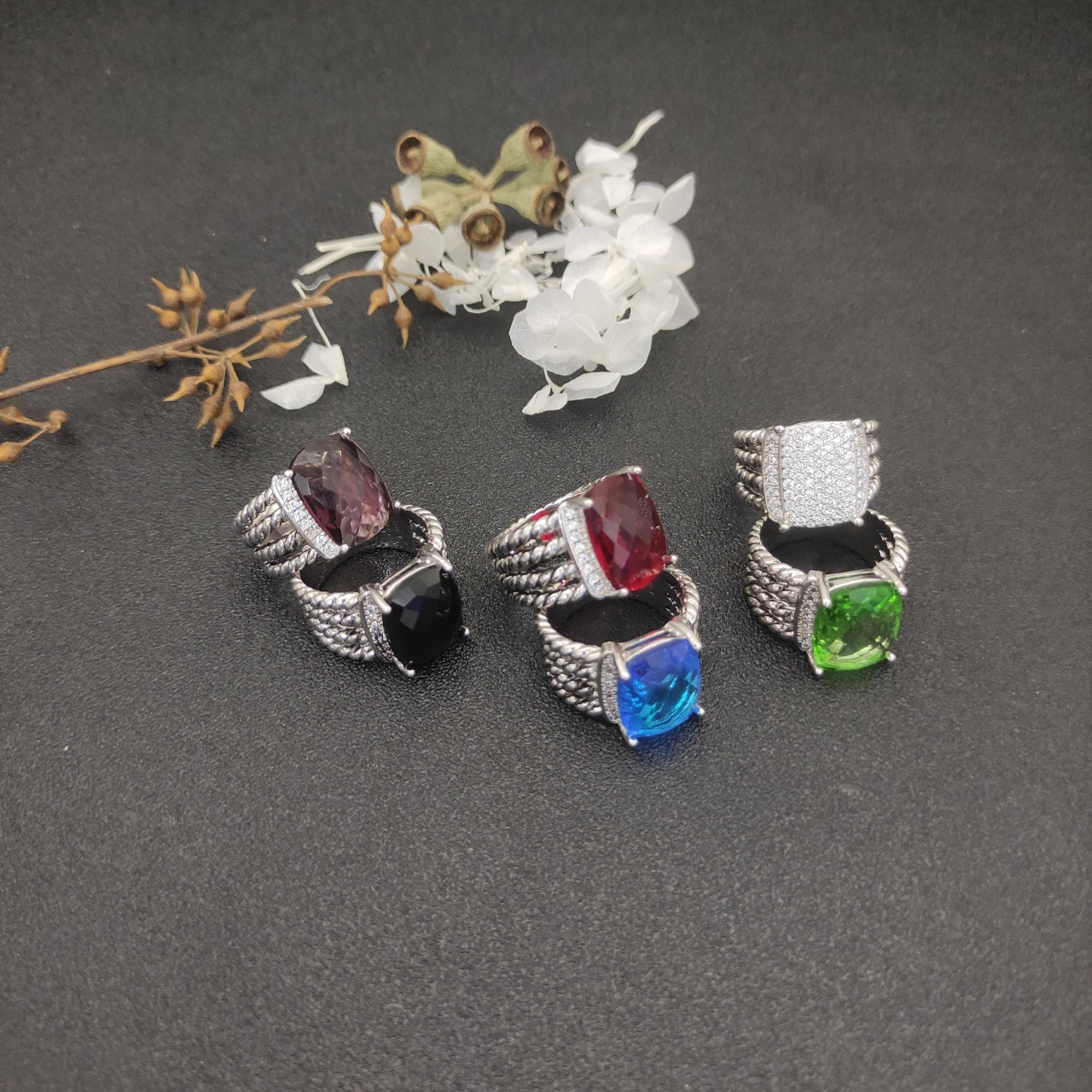 David Yurman Large Nail Ring with Drills, Size 6-9, Available in US Sizes - 图片 7