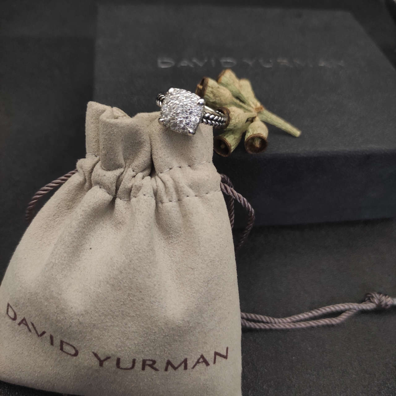 David Yurman Diamond Rings Collection: Four Claws, Various Sizes, DYJZ-040 - 图片 2