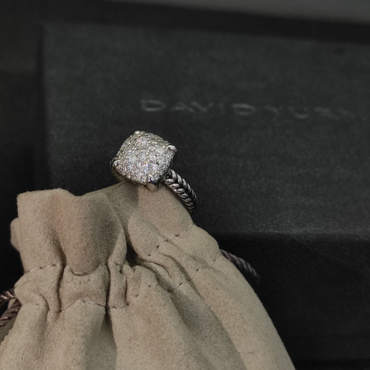 David Yurman Diamond Rings Collection: Four Claws, Various Sizes, DYJZ-040 - 图片 5