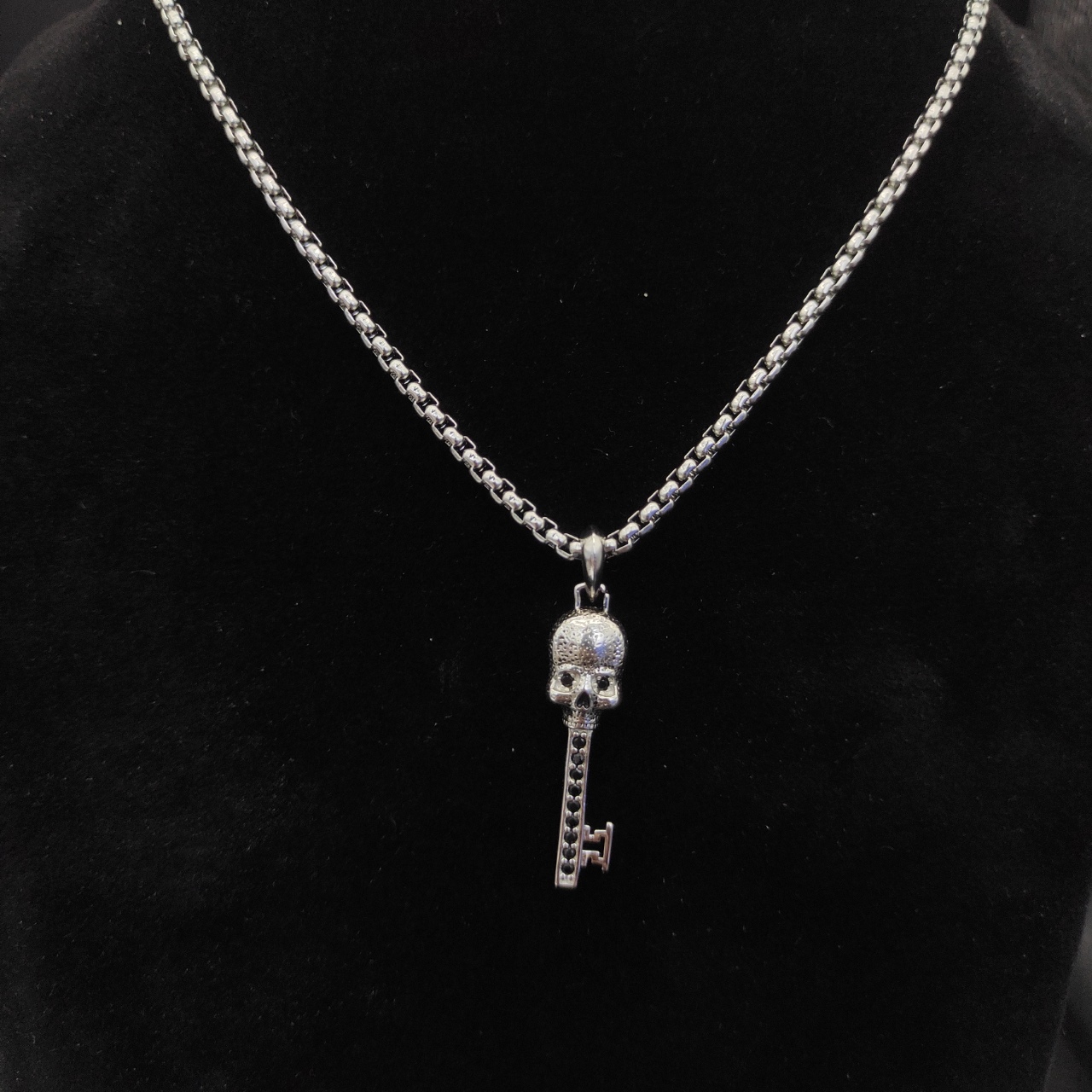 David Jurman Grunt Key Necklace with Adjustable Chain Lengths DYXL-032 - 图片 5