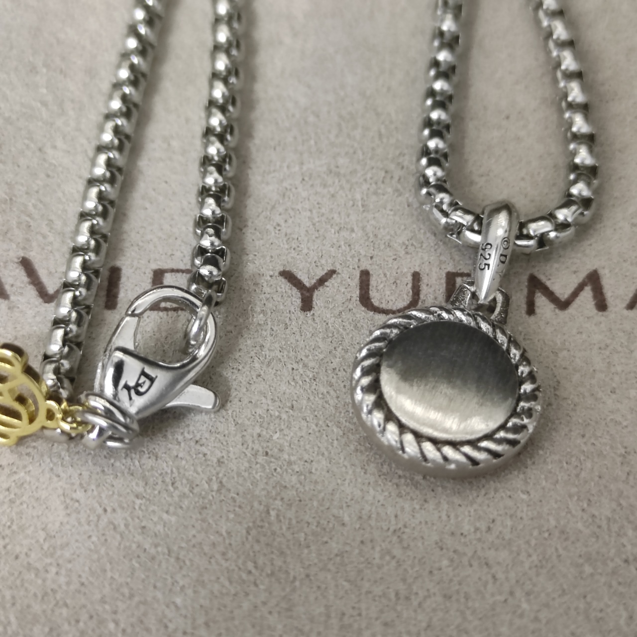 David Jurman Devil’s Eye Necklace with 3mm Chain and 50/60+5cm Extension – DYXL-033 - 图片 2