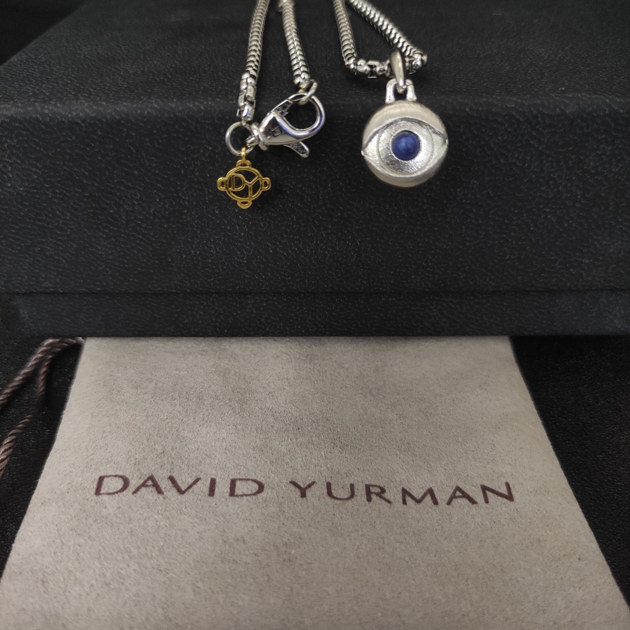 David Jurman Devil’s Eye Necklace with 3mm Chain and 50/60+5cm Extension – DYXL-033 - 图片 4