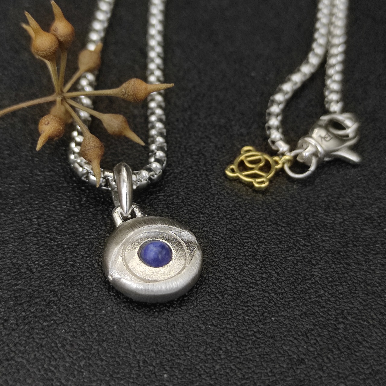David Jurman Devil’s Eye Necklace with 3mm Chain and 50/60+5cm Extension – DYXL-033 - 图片 8