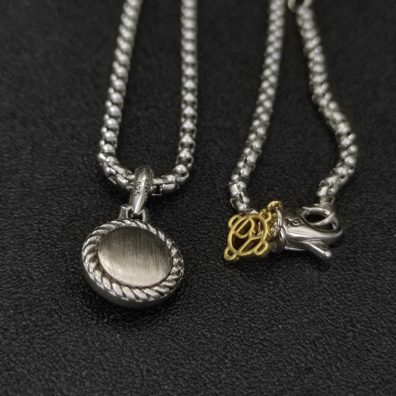 David Jurman Devil’s Eye Necklace with 3mm Chain and 50/60+5cm Extension – DYXL-033 - 图片 9