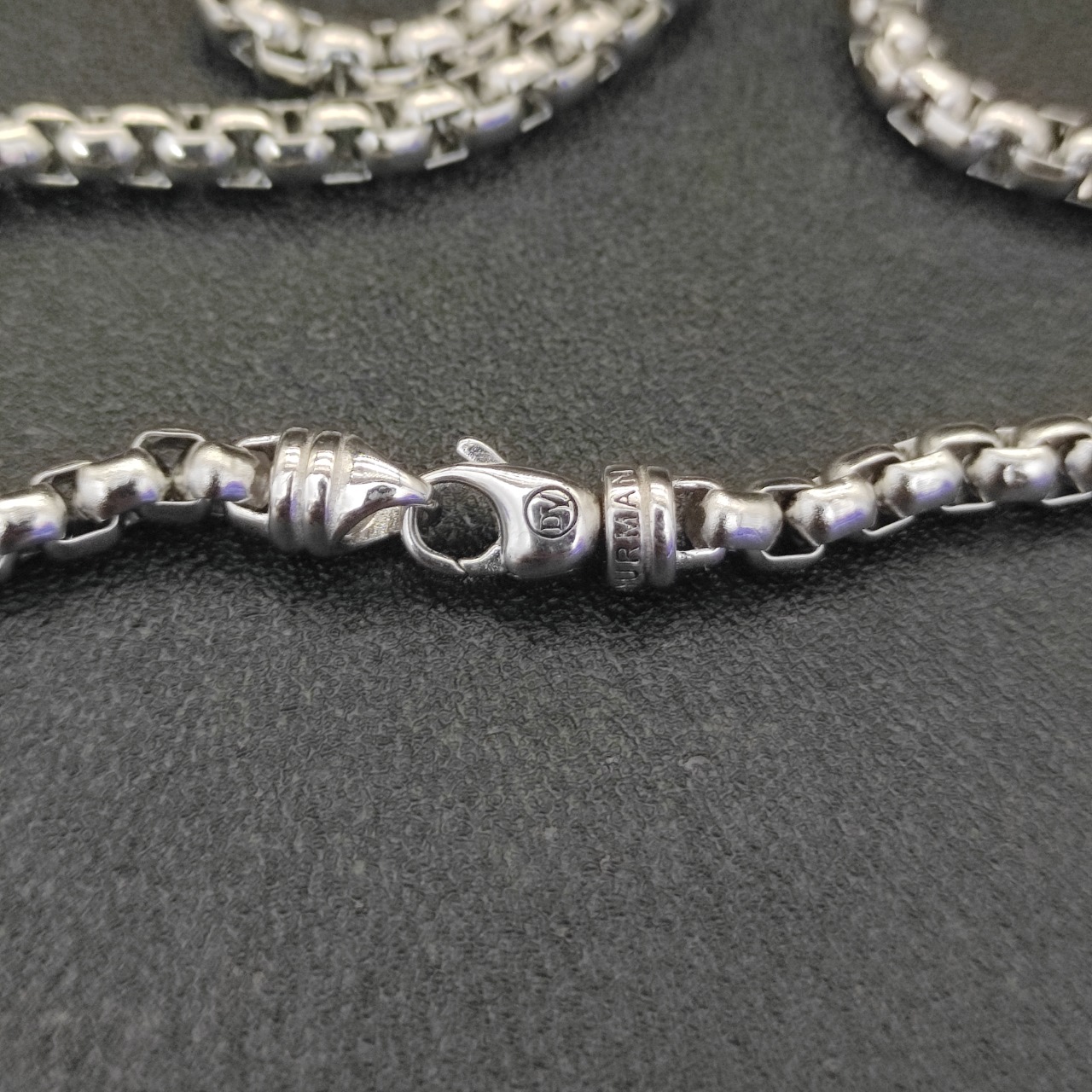 540 💰David Jurman 5MM box necklace. 55cm, 60cm, 65cm, 70cm, four dimensions. Delay Chain No. DYXL-067-070 - 图片 7