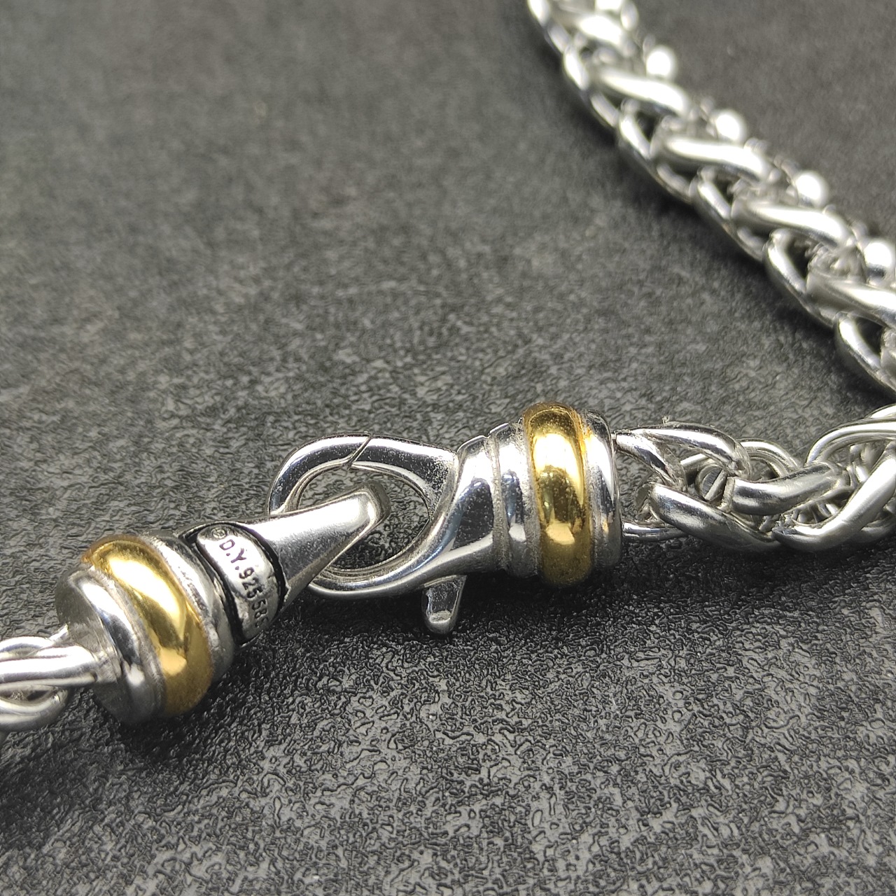 New David Yurman 6MM Split Hook Necklace with Four Dimensions and Delay Chain - 图片 3