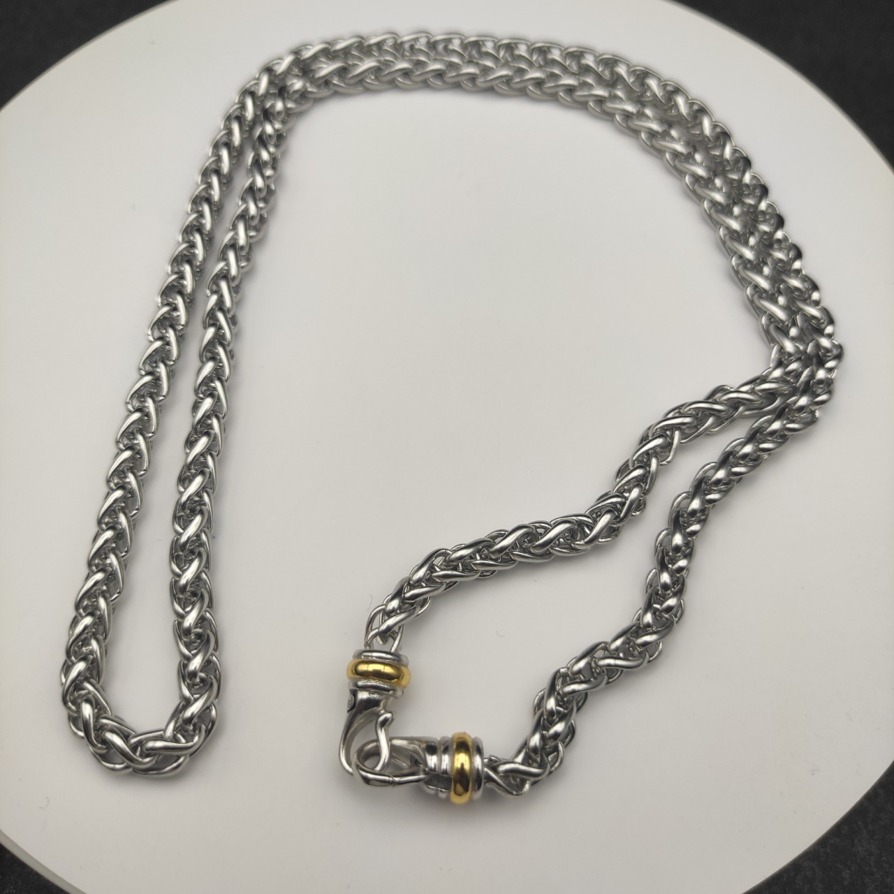 New David Yurman 6MM Split Hook Necklace with Four Dimensions and Delay Chain - 图片 7