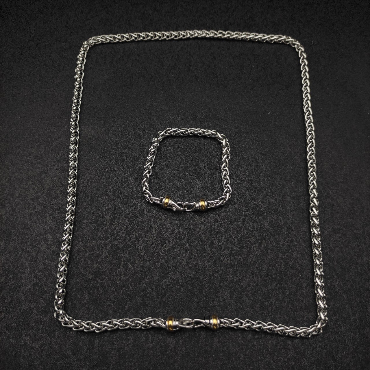 New David Yurman 6MM Split Hook Necklace with Four Dimensions and Delay Chain - 图片 8