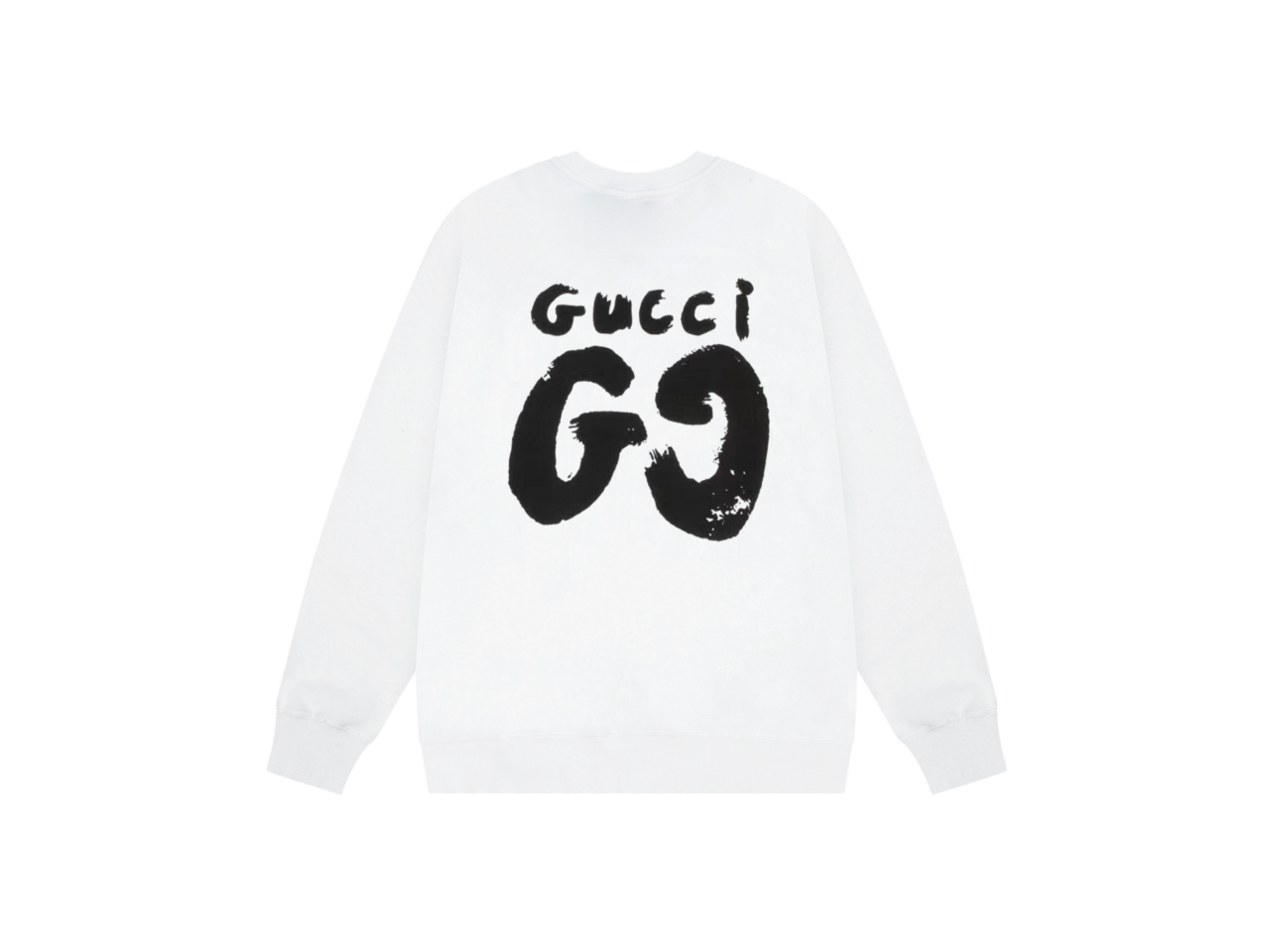 Gucci Odzież Bluzy Czarny Biały Drukowanie Unisex Kolekcja wiosenno-letnia Fashion