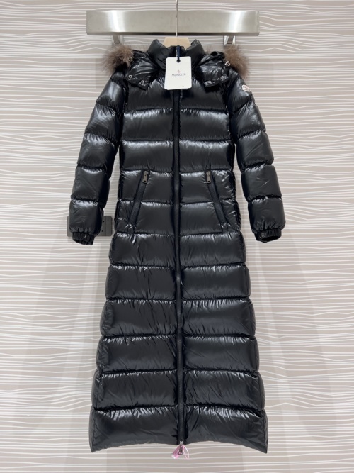 Moncler Hudson Black Longline Down Puffer Coat with Detachable Hood 1 Moncler Hudson Black Longline Down Puffer Coat with Detachable Hood