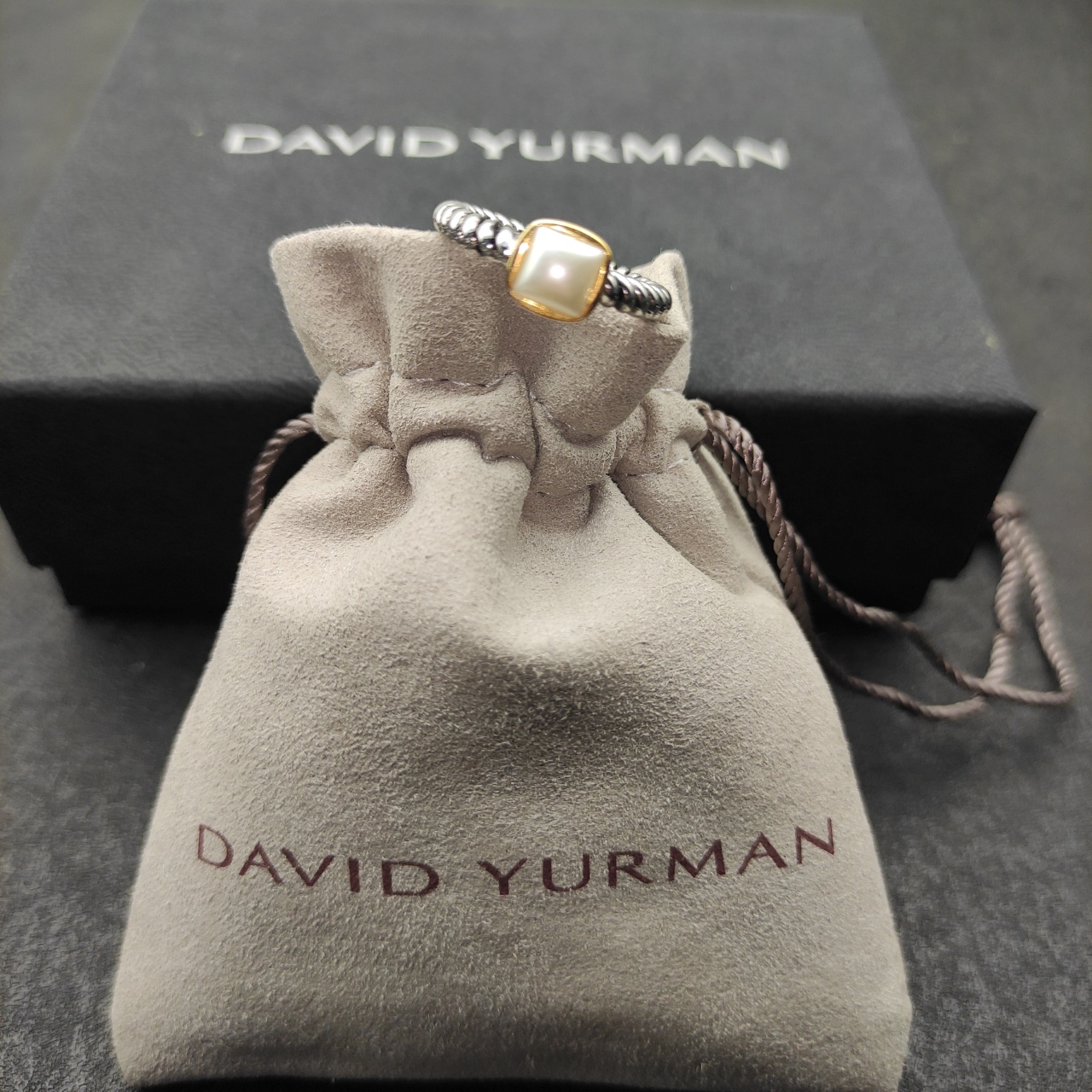 David Yurman 6mm Pearl Ring Size 6-9, DYJZ-055, $380 New - 图片 2