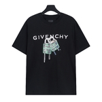 Online Store
 Givenchy Flawless
 Clothing T-Shirt Black White Printing Unisex Cotton