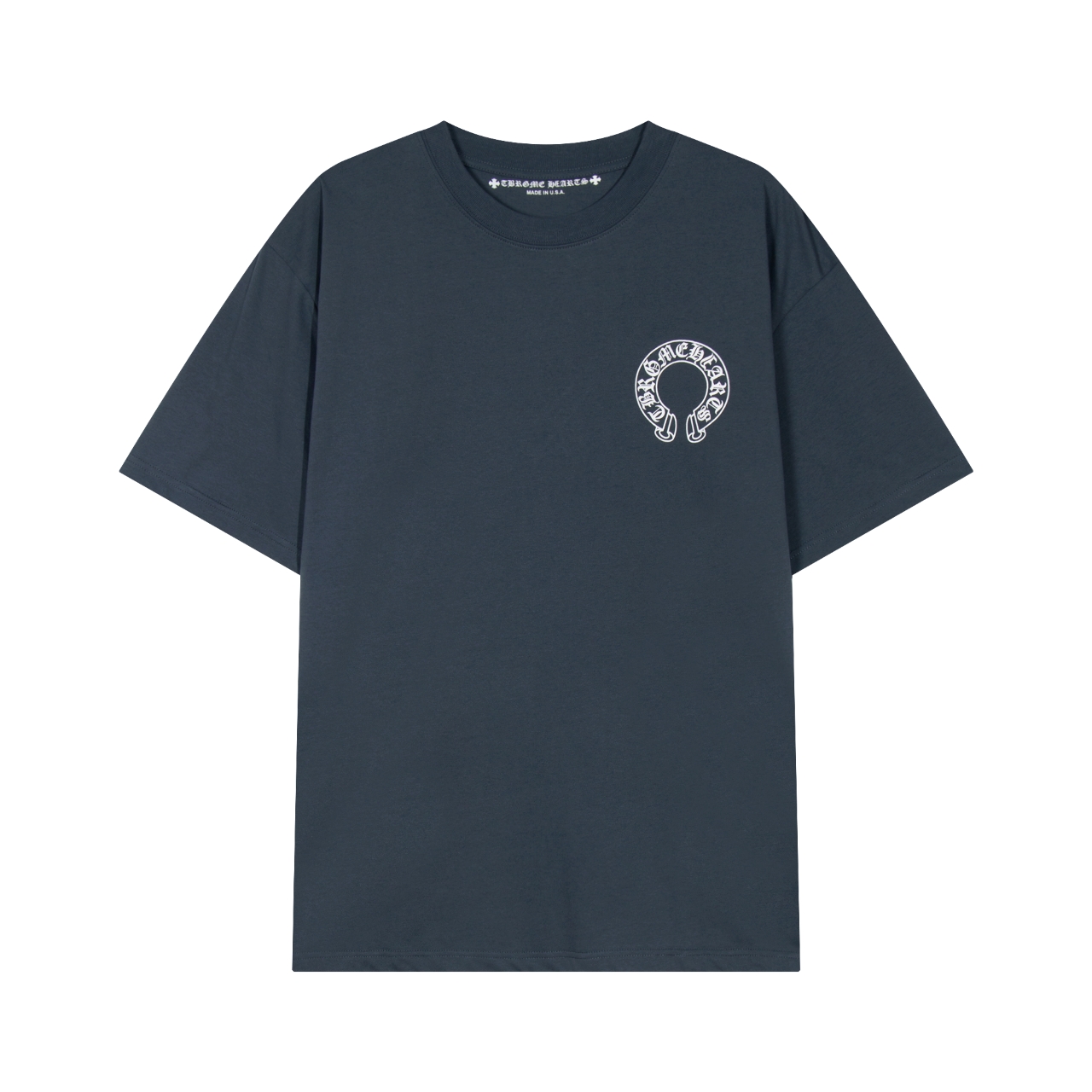 Chrome Hearts Clothing T-Shirt Grey Printing Short Sleeve
