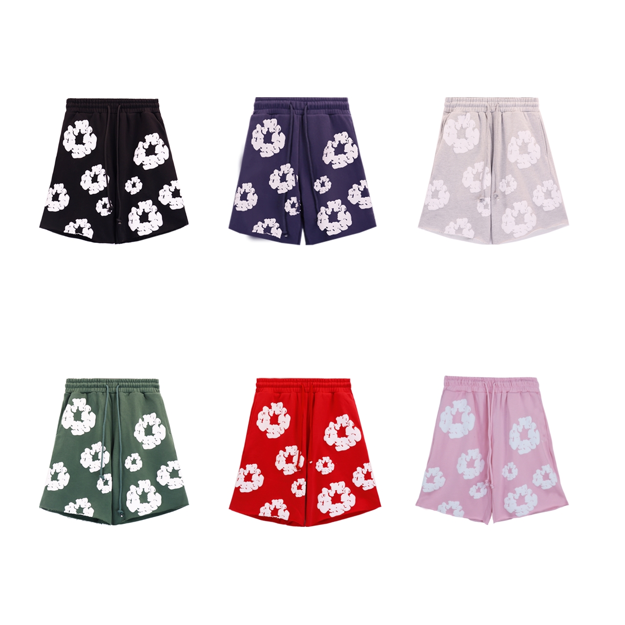 Product Summary: Cotton Wreath Sweetsuit Shorts in 11 colors, 360g fur brush fabric. - 图片 8