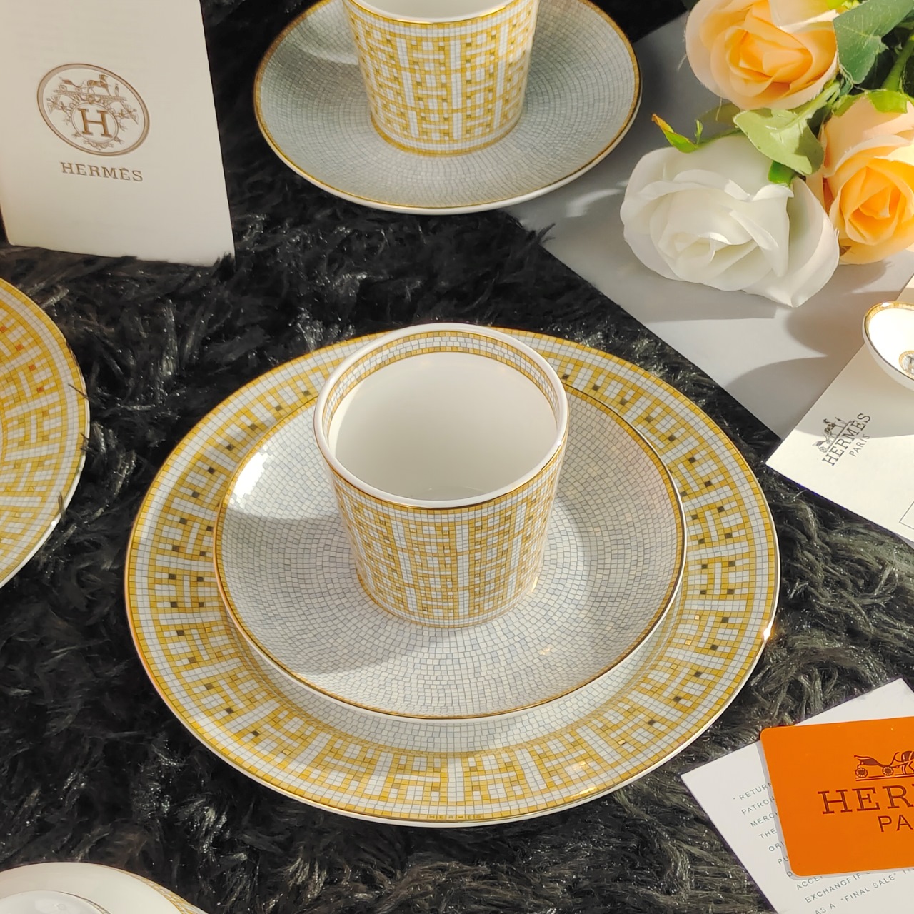 爱马仕 Hermès 典雅居所生活方式奢华家居家纺摆件 #D6FEB1DB 4