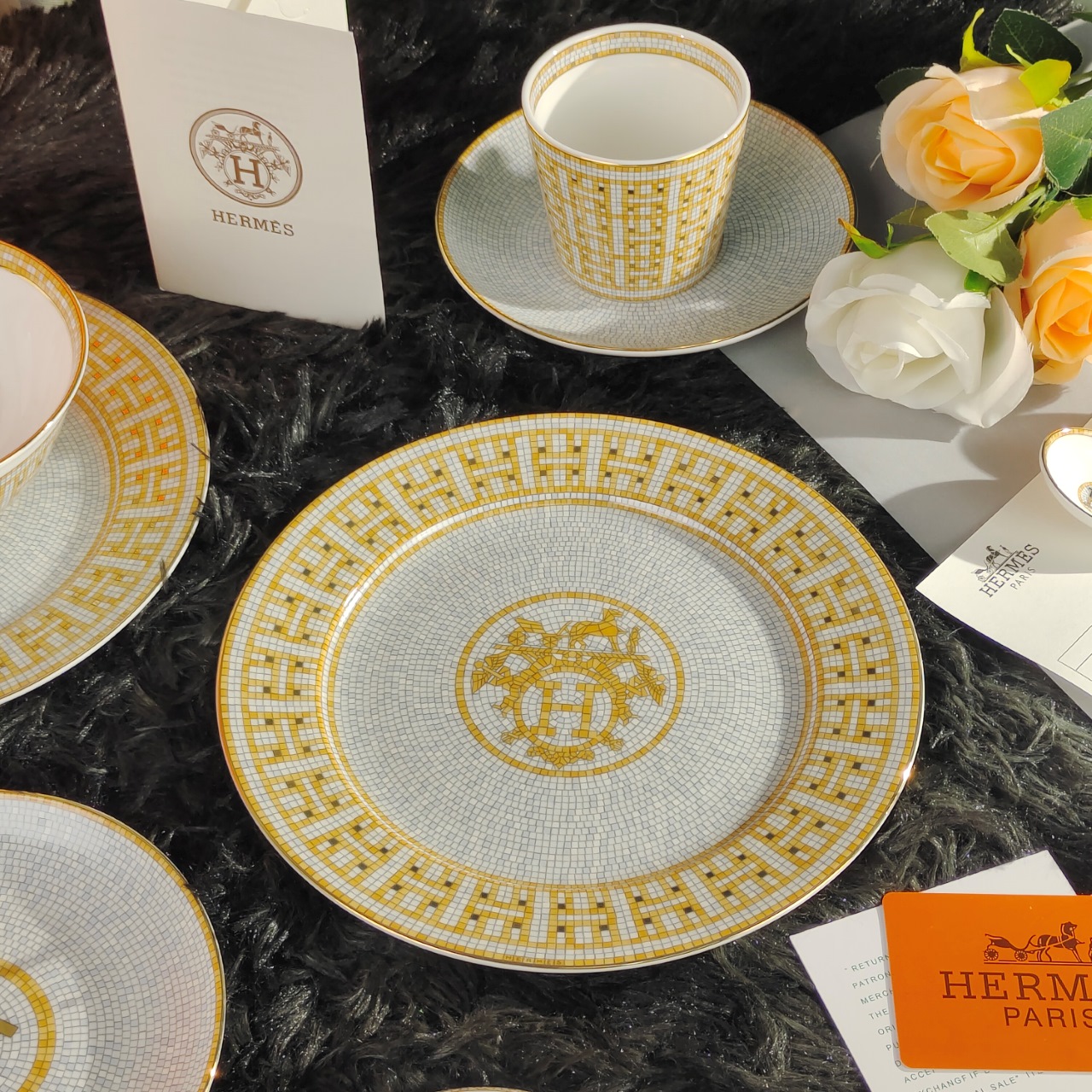 爱马仕 Hermès 典雅居所生活方式奢华家居家纺摆件 #D6FEB1DB 6