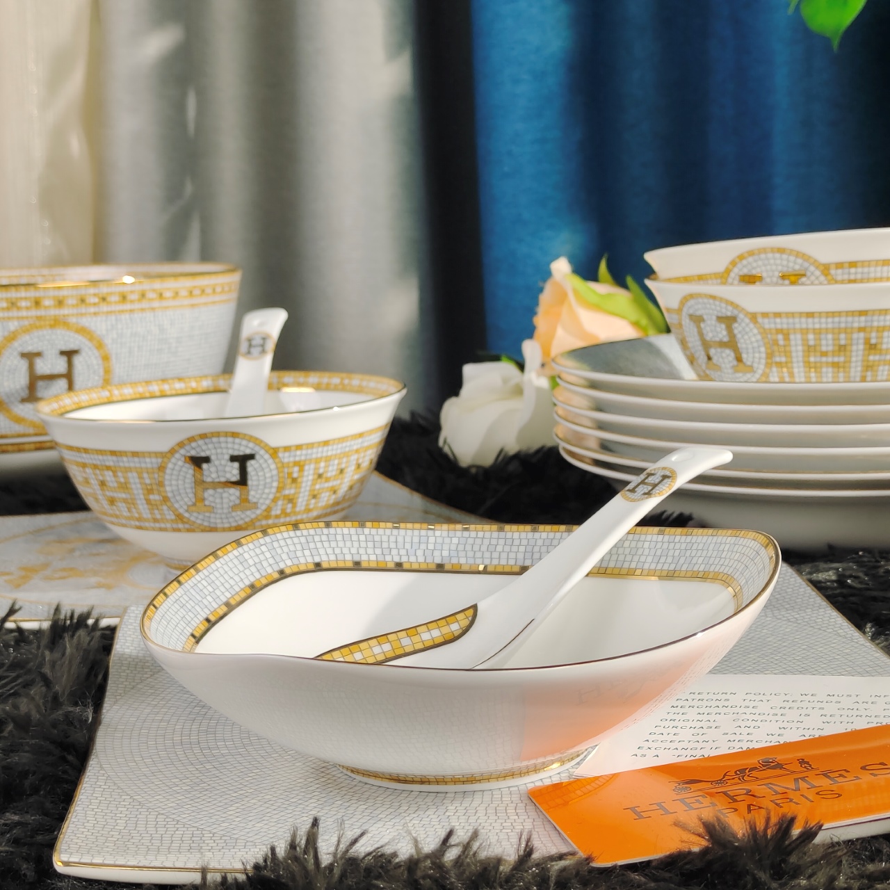 Hermès Maison Lifestyle Luxury Home Decor Blanket Tableware Bedding 5