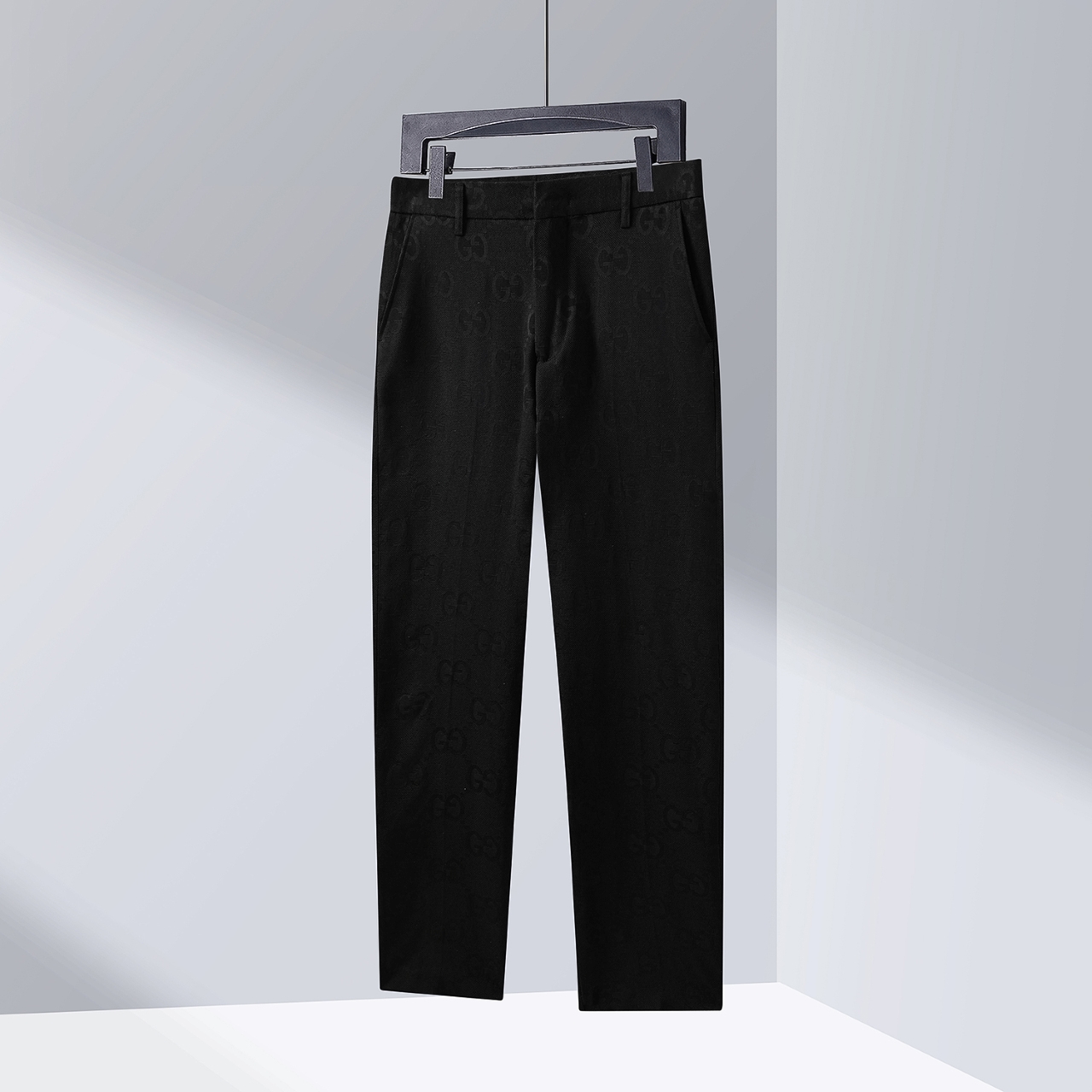 GUCC*/Gucci pantalones de vestir de sarga de algodón con jacquard de patrón súper doble G. Tallas: 30.31.32.33.34.36.38…
